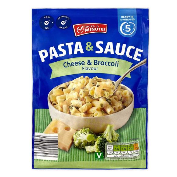 Make In Minutes Cheese & Broccoli Flavour Pasta & Sauce 110g